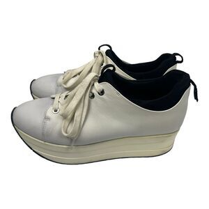 J Sliders Women's  Shoes Size 9.5  White Platform Sneakers